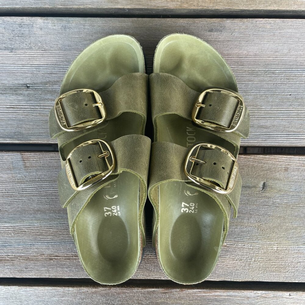 Birkenstock Arizona - Big Buckle Olive Green - 37 (brand new)